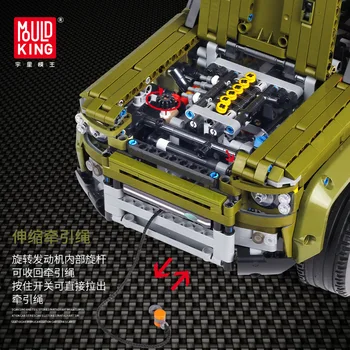 Yuxing 13175 Tehnoloogia Sari Nelja-ukseline maastikuauto Mudel Poisi Puzzle Kokkupanek ehitusplokk Mänguasjad