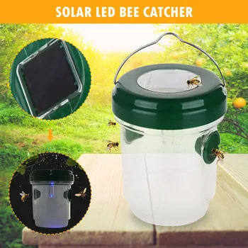 Väljas Rippus Herilase Lõks Kahjurite Kilp LED Solar Powered Mesilaste Püüdja Putukate Lõksu Aed Sõidavad Taim, Putukas Püüdja Mesilane