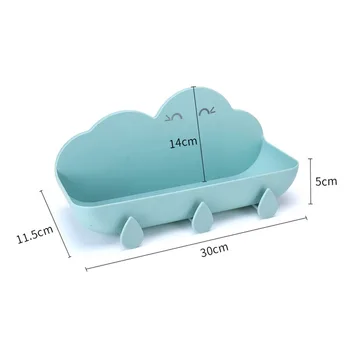 Vannituba Ladustamise Rack Perforatsioon-Free Cloud Vannituba, Dušš Riiulid Wc Seinale Paigaldatud Multifunktsionaalne Non-Marking Kleepida