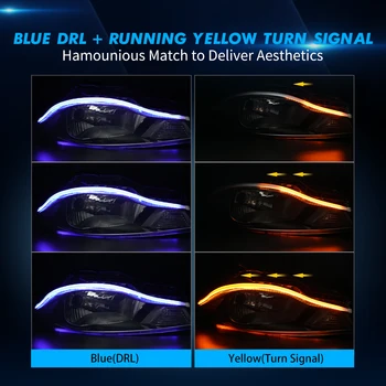 H2CNC Auto LED PÄEVATULED päevasõidutuli suunatuli Ribad ja Pesuseade Paindlik Veekindel Riba Auto Tarvikud 12V 60cm 2pc