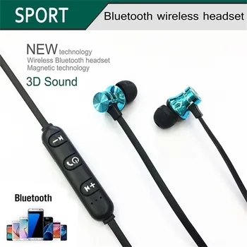 Magnet Bluetooth Stereo Kõrvaklapid Sport Peakomplekt iPhone X 7 8 Samsung S8 Xiaomi Huawei Veekindel Earbuds Koos Mic