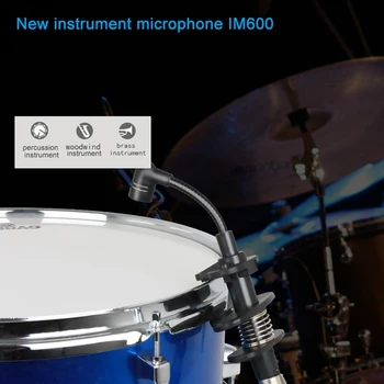 Alctron Muusikaline Instrumentaalne Kondensaator Mikrofon Vokaal Mic-Süsteemi Drum Saksofon, puhkpillid, Tromboon Tuba