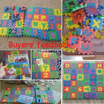 36pcs EVA Puzzle Beebi Mänguasjad Vaht Tähestikku, Numbreid, Esita Matt Põrandale Lapsed Vaip Vaiba Lapsed Kiri Loomade Ohutuse Lapsed Mänguasjad