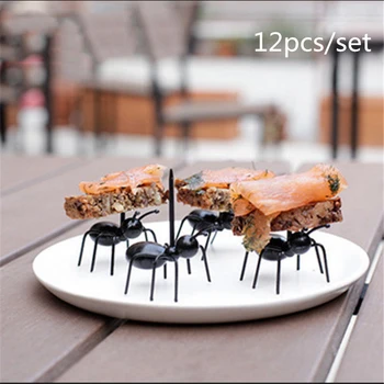 12Pc Köök Vidinaid Mini Sipelgas Puu-Kahvel Söögiriistad Plastikust Puu-Kook Omanik Köök Baar Lapsed Magustoit Kahvlid Lauanõud Pool Decor