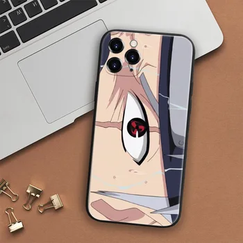 Anime Kakashi silma iPhone SE 6 6s 7 8 plus X-XR, XS 11 12 mini Pro Max karastatud klaasist telefon juhtudel on pehmest silikoonist kate