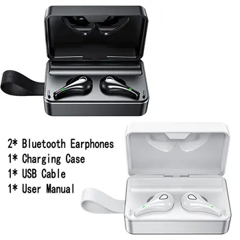 Traadita Earbuds Bluetooth-Kõrvaklapid Koos LED-Ekraan, Touch Control Koos Aku Juhul Ehitatud Mic Telefon Portable In-Ear