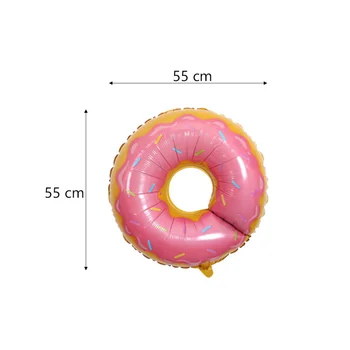 5tk Alumiinium Foolium Õhupallid Suve Teema Donuts Jäätis Õhupallid Pool Paigutuse Pakkumise Teenetemärgi Komplekt (Donuts, Roheline Donuts
