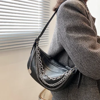 Luksus Brändi vintage 2021 Moe Uus naiste kott Kvaliteediga PU Nahast Naiste Disainer Käekotis Kett Õlal Messenger kotid