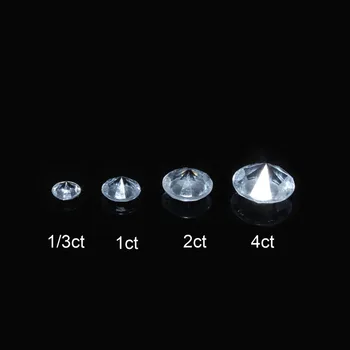 2600Pcs/set Segatud 3 Suurused(4mm/8mm/10mm) Selge Teemant Pulm Partei Teenetemärgi Konfetit Tabel Hajumine Kristallid Tasuta Shipping