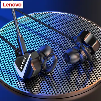 Lenovo H105 3,5 mm Originaal Juhtmega Kõrva Kana Söömine Mäng Peakomplekt Subwoofer Sõidetakse Mikrofon Peakomplekti älypuhelimia