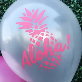 10tk Aloha Ananassi Ring 12inch Latex Balloon Troopiline Hawaii Isiku Foto Rekvisiidid Pulm Täiskasvanute Sünnipäeva Teenetemärgi