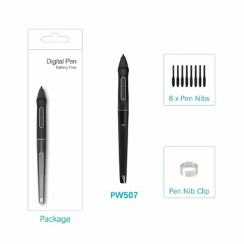 Stylus Pen Expressi Võtmed PW507 Jaoks-HUION Digitaalse Graafika Kamvas Pro 12/Pro 13/Pro 16/16/20 Digitaalne Pliiats