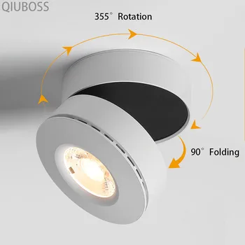 Ring Juhitava LED Pinnale Paigaldatud Downlights 7W/10W/12W COB LED Lakke Lamp Kohtvalgustid AC90-260V LED sisevalgustus