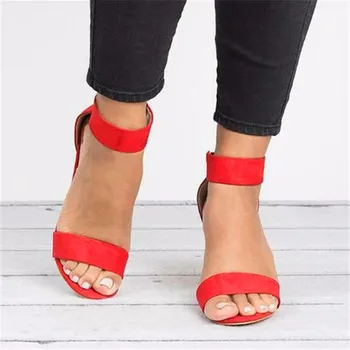 Pluss suurus naiste sandaalid 2020. aasta suvel uued naiste kingad kõik-mängu kõrge kontsaga leopard print-Rooma naiste sandaalid