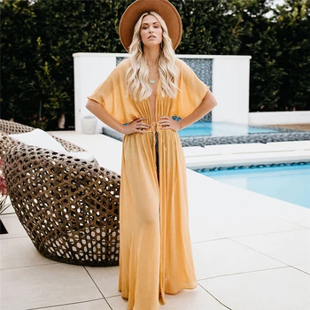 Must Beach Kleit 2020 Naiste Rannas Kanda Tuunika Mood Seksikas Pikk Kleit Suveks Daamid Pareo Supelrõivad Kaas Üles Ujumispüksid