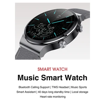 UUS G51 Toetada TWS Smart Watch 1.28 tolline Ümmargune Ekraan, Bluetooth Kõne 4GB Muusika Mälu IP67, Veekindel Smartwatch Kohandatud Kiirklahvid