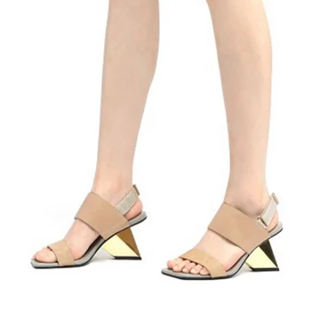 RizaBina Naiste Sandaalid Nahast Street Fashion Kõrged Kontsad Suve Kingad Naine 2021 Uus Partei Office Lady Jalatsite Suurused 34-39