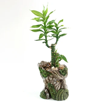 Mehe Nägu puutüvi Pot Treeman Lill Planter Roheline Habe Dekoratiivsed Vaik lillepotis Aed Taim L9