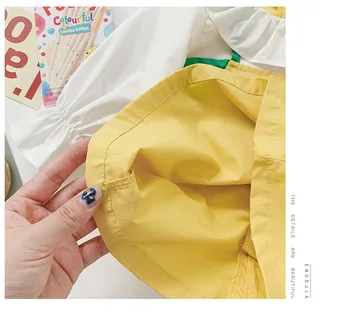 WLG Tüdrukud Dress Lapsed Riided Kevad Sügis Cartoon Stiilis Segast Cottton Kleidid Baby Girl Armas Kõik Sobitada Riided 9-36M