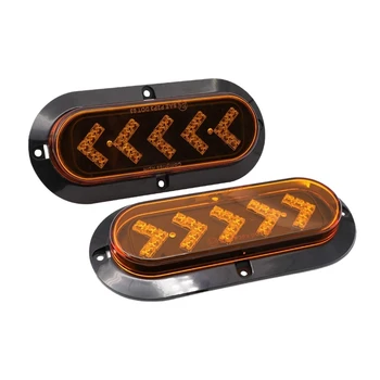 Paat LED Valgus, 2tk 6in Amber 25LED Saba Kerge, Veekindel Ovaalne Piduri Stop Lamp Paat ATV Veoauto Haagis