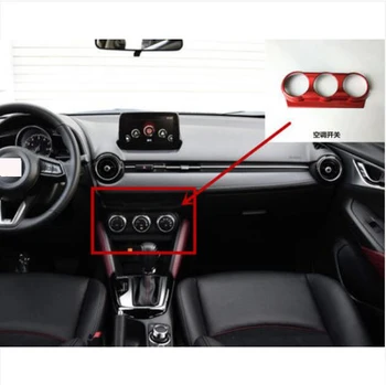 Näiteks Mazda CX-3 2017-2021 Tarvikud Center Console Switch Nuppu Kate Konditsioneer Outlet Vent Hõlmab