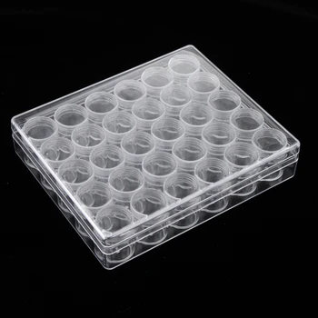 30x 6g Tühi Pill Box Purgid Pulber Koor Vedelikud Kosmeetika Meik Pot W/ Case