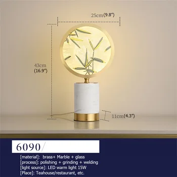 SÄRAV Moodne Tabel Lamp LED Laua Kerge Messing Luksus Marmor Dekoratiivsed jaoks Öö Magamistuba, elutuba Asukoht