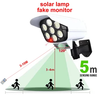 2tk remote päikese võltsitud jälgida dummy kaamera valgustus Lambid Väljas Aed seinavalgusti Muru Lamp Hoovis Aed Rõdu algatusel