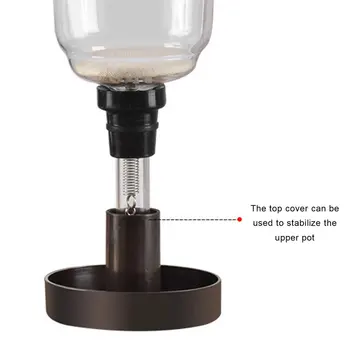 Mugav Kohvi Pot Set Filter Leibkonna Sifooni kuumuskindlast Klaasist kohvikann Manuaalne kohvimasin