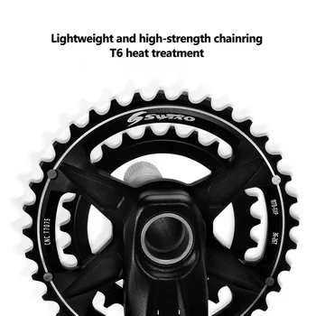 Crankset Mountain Bike Crankset GXP Integreeritud Vormimise Topelt Chainrings 36-26T 38-28T Alumiiniumist Jalgratta Vänt 170mm
