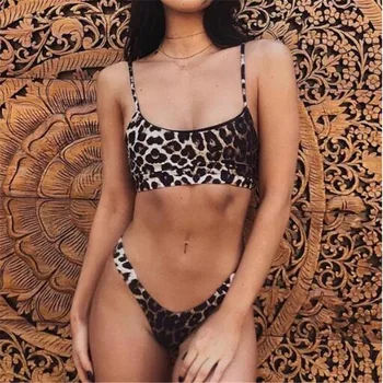 Naiste Ujumisriided Leopard Bikinis Seksikas Biquini Ujuda Masti Push Up Ujumistrikoo Naine Beachwear Ujumine Bikiinid Naistele