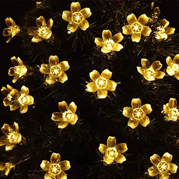 LED päikese valgus string väljas veekindel string tuled hoovis dekoratiivsed tuled muru aia kujundus Jõulud tuled