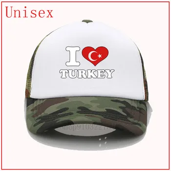 Ma armastan Soojust Türgi Lipu päike müts naiste must meeste disainer kübarad ja mütsid pesapalli müts reguleeritav kohandatud müts enimmüüdud 2020