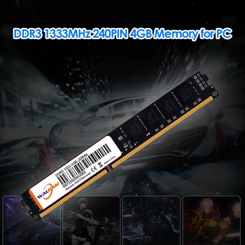 240 Pin Lauaarvuti, 4GB DDR3 1333MHz Mälu RAM Moodul Ladustamise Juhatuse Lauaarvuti Mälu jahutusradiaator 240pinfor Arvuti