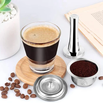 Roostevabast Terasest Metallist Kohvi Capsule ühildub Nespresso Vertuoline Podi Omanik Vertuolline GCA1 ENV135 turvarõngaga
