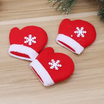 10tk Jõulud Plaaster Dekoratiivsed Jõulud Kinnas koos Lumehelves Cartoon Cute DIY Riie Kleepida