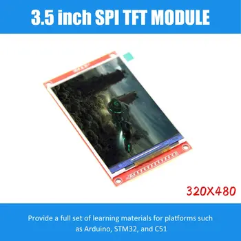 3,5-tolline TFT LCD Moodul koos puutepaneeli ILI9488 Juhi 320x480 SPI port, serial interface (9 IO) touch ic XPT2046 jaoks ard stm32