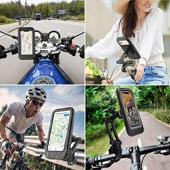 360 Reguleeritav Jalgratta Telefoni Juhul Omanikule Touch-Screen Mount Telefoni 6.7 tolline Veekindel mobiili Omanik Lenkstangi Paigaldi