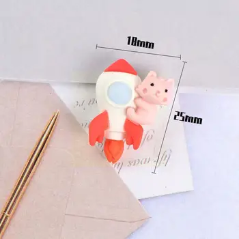 Nukumaja Tarvikud Mini Cartoon Raketi Astronaut Telefon Taldrik Ruumi Kate Mobiil Sõidavad Materjali Kaelakee Sõle Koor D M0Q3