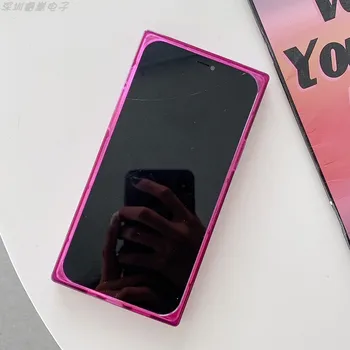 Ruut pehme kest sobib Apple iPhone11 12 Pro max läbipaistvat värvi silikoonist square mobiiltelefoni juhul telefoni kotis