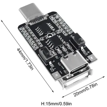USB Type-C PD Peibutamist Vallandada Juhatuse 100W 5A 5V 9V 12V 15V 20V Väljund PD 2.0 3.0 Vallandada Adapteri Kaabli Ühendus Küsitlused Detektor