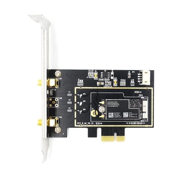 BCM94360CS2 BCM943224PCIEBT2 Wlan Wifi Kaardi abil Töölaua PCIe PCI-E 1X Converter Dual Band Bluetooth-Adapteriga