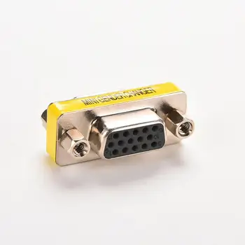 1tk 15 pin D-Sub VGA HD SVGA Naine, et Naine MINI Soo-Vahetaja Adapter PC VGA Female Connector F/F Kaabel Laiendada Converter