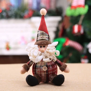 KUUM 3 Pakk Santa Snowman Põder Kujuline Nukk jõuluehe Kingitus Jõulupuu Rippuvad Ornament Xmas Home Decor