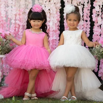 Kohev Tülli Jõulud Tüdrukud Dress Väike Printsess Riided Isik Pulmas lilleneiu Kleit Lapsed Frock 1-14Y