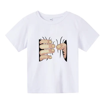 2021 Suvel Igapäevaseks kandmiseks Hiljemalt Cartoon Prindi Laste Lühikese Varrukaga T-särk Vabaaja Top Laste Puuvillast T-särk