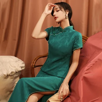 Uus muundatud kleit pikk temperament high-end noor Hiina tuul taastada vana viise on vana Shanghai stiilis