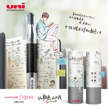 Uni Limited Edition UM-151 6c Uus ja Pakendis 32-color Gel Pen 0.38 mm Kuuli Pähe Uus Toode Käivitatud