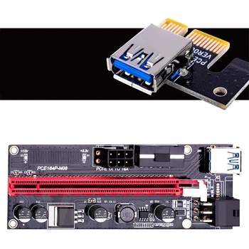PCI-E Extender PCI Express Ärkaja Pikendus Juhe, USB 3.0 Adapter Card PCIE 1X kuni 16X Linux /XP/ Win7 Win8 Win10