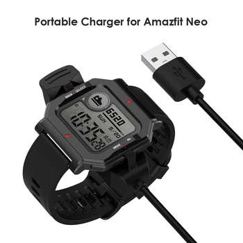 1m Kiire Laadimine USB Kaabel Smart Watch Kaasaskantav Laadija Seadme Huami Amazfit Neo